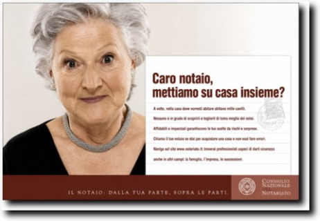 Campagna del Consiglio Nazionale del Notariato: «Caro notaio, mettiamo su casa insieme?»